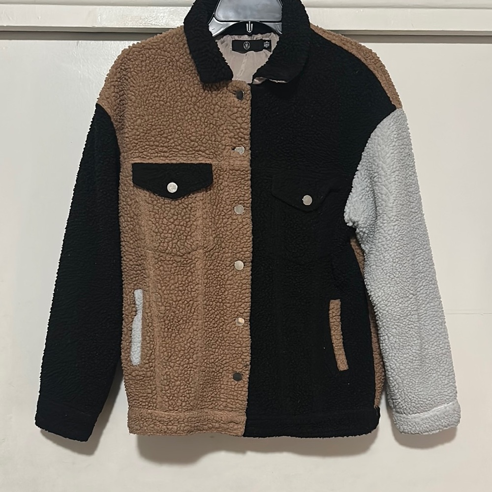 Kids Colorblock Sherpa Jacket